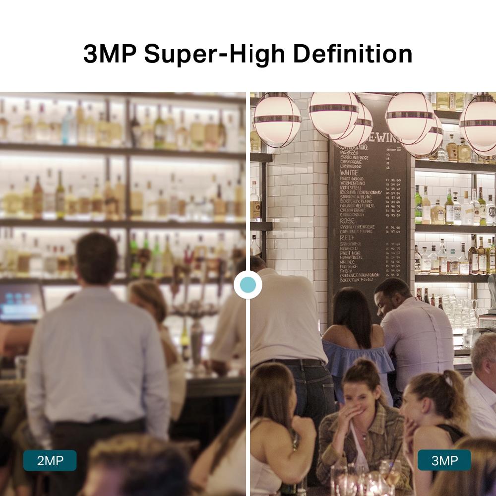 3MP IR куполна мрежова камера TP-Link 3MP Turret Network Camera VIGI C430I(4mm)