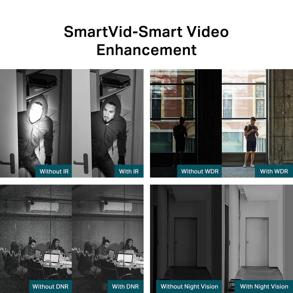 3MP IR куполна мрежова камера TP-Link 3MP Turret Network Camera VIGI C430I(4mm)