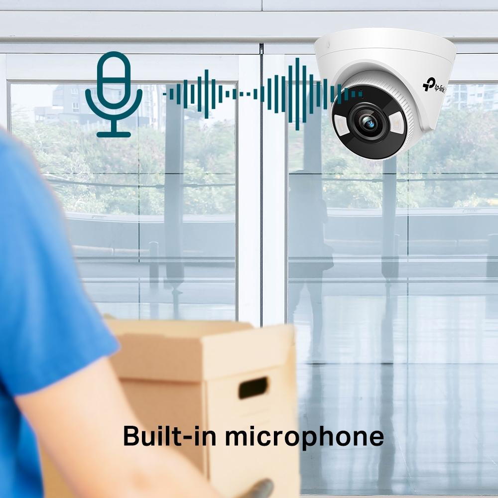 3MP пълноцветна куполна мрежова камера TP-Link 3MP Full-Color Turret Network Camera VIGI C430(2.8mm)