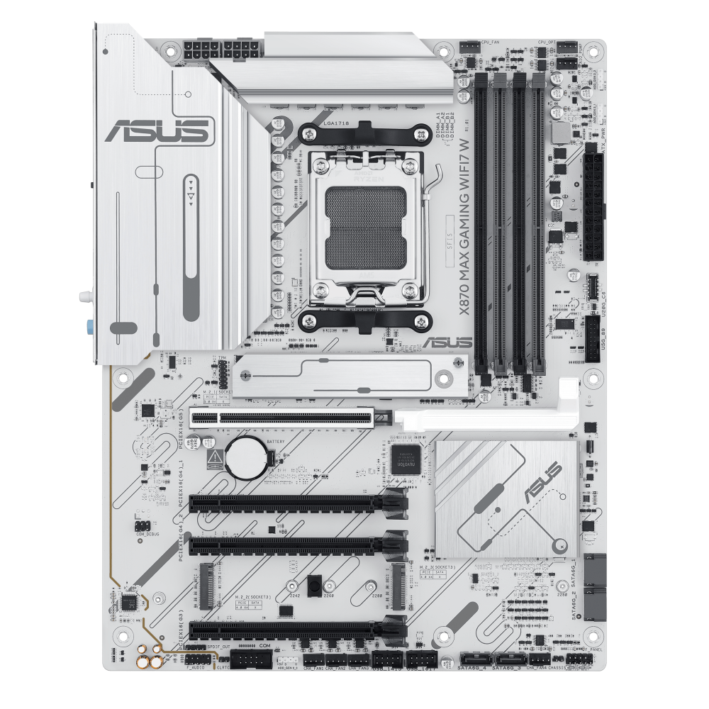 Дънна платка ASUS X870 MAX GAMING WHITE WiFi7 AM5 DDR5