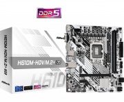 Дънна платка ASRock H610M-HDV/M.2+ D5, LGA1700, DDR5, mATX