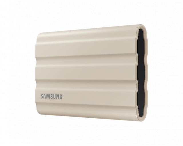 Външен SSD Samsung T7 Shield, 2TB USB-C, Бежов