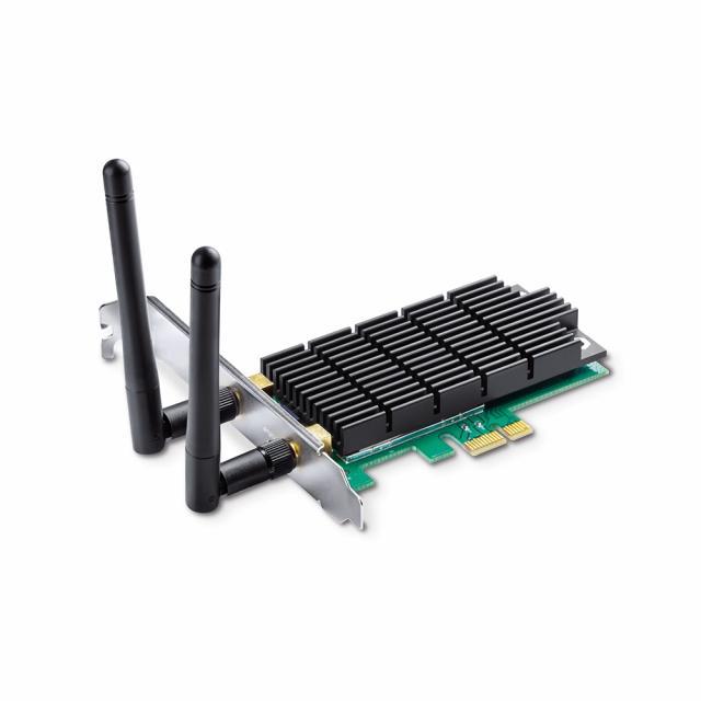 Безжичен адаптер TP-LINK Archer T6E , AC 1300, Dual band, PCI-EX, 2 външни антени