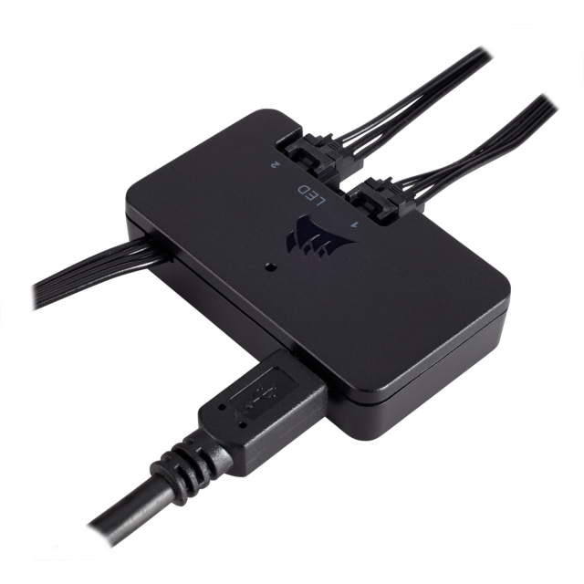 Контролер за вентилатори и LED лента Corsair iCUE Lightning Node PRO RGB Controller, 2x 3-pin