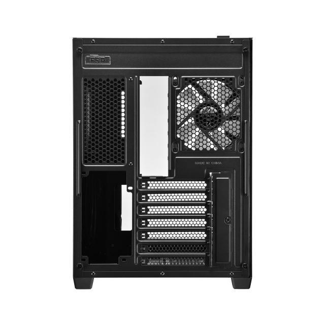 Кутия FSP CMT380 Black ARGB TG, ATX Mid Tower, Черна