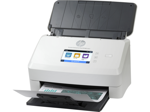 Документен скенер HP ScanJet Ent Flow N7000 snw1, A4, USB, До 75 ppm/150 ipm