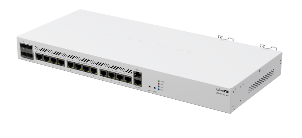 12-портов комутатор Mikrotik CCR2116-12G-4S+ с 4 SFP+ порта