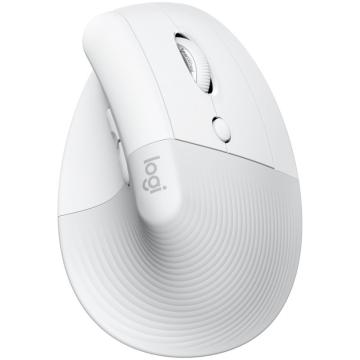 Безжична вертикална ергономична мишка Logitech Lift Bluetooth 910-006475 - бяла