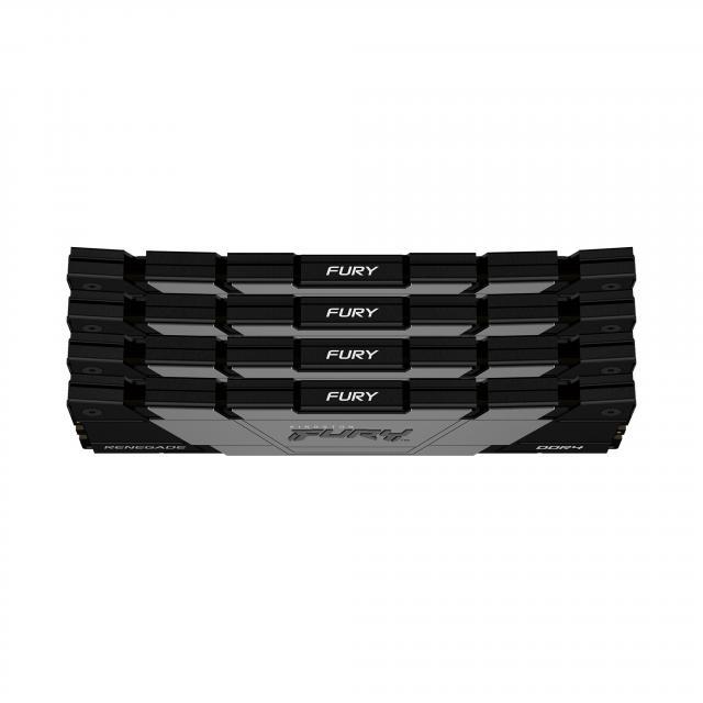 Памет Kingston FURY Renegade Black 64GB(4x16GB) DDR4 3600MHz CL16 KF436C16RB12K4/64