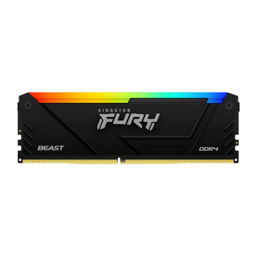 Памет Kingston FURY Beast Black RGB 32GB(2x16GB) DDR4 3600MHz CL18 KF436C18BB2AK2/32