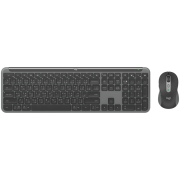 Безжична и Bluetooth клавиатура и мишка Logitech Combo MK950 Signature Slim, графит