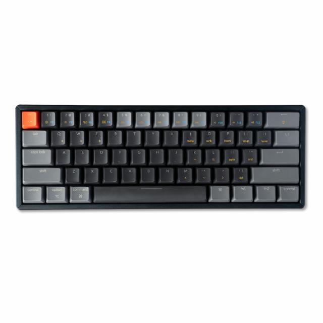 Геймърска Механична клавиатура Keychron K12 Hot-Swappable 60% Gateron Brown Switch White LED ABS