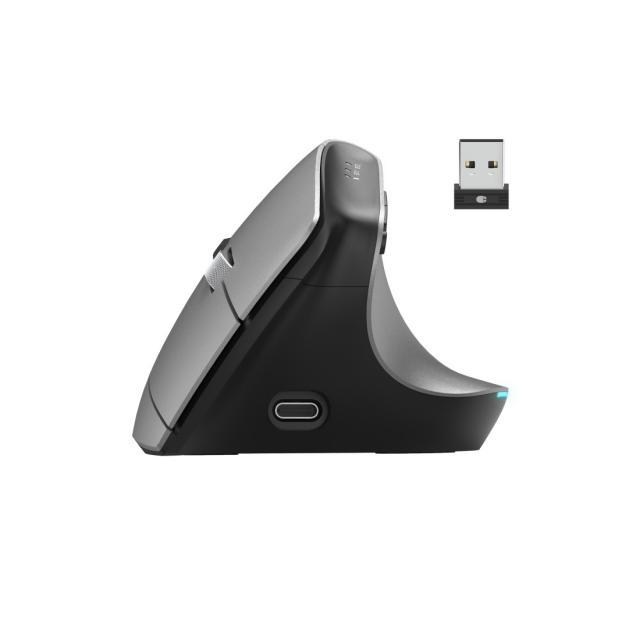 HAMA Безжична Ергономична вертикална мишка Hama "EMW-700", мулти-устройство, антрацит