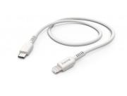 Кабел за зареждане HAMA "Eco", USB-C - Lightning, 1 м, бял
