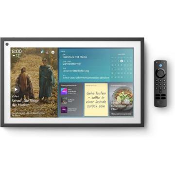 Смарт тонколона Amazon Echo Show 15, Сензорен екран, Fire TV, Черна