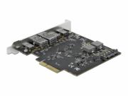 Контролер Delock PCI Express Card x4 -> 3 x USB-C + 2x USB-A 10Gbps