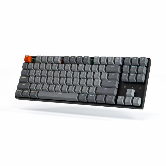 Геймърска Механична клавиатура Keychron K8 TKL Hot-Swappable Gateron Blue Switch RGB LED Plastic Frame