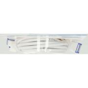 Мрежов кабел HAMA Flexi-Slim, U/UTP CAT 6a, 10 Gbit/s, RJ-45 - RJ45, 1.50 m, Бял