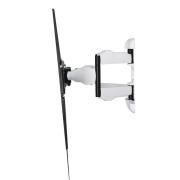 Стенна стойка за TV HAMA, Регулируема, 46"-90", до 75 кг, Черен/Бял