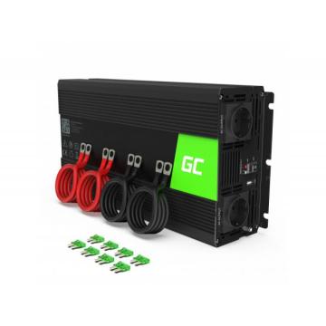 Инвертор GREEN CELL, 24/220V,  DC/AC, 3000W/6000W, Модифицирана синусоида