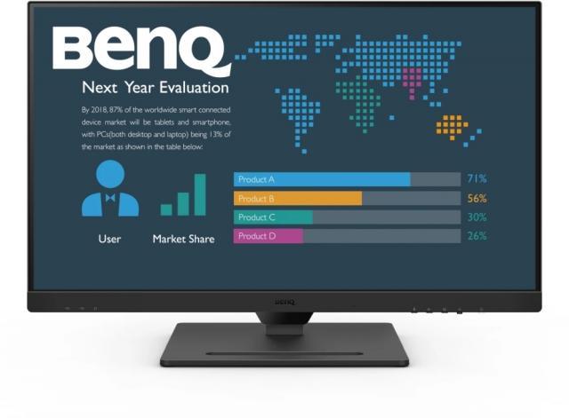 Монитор BenQ BL2790QT, 27 inch, IPS QHD, DisplayPort, HDMI, USB-C, Черен