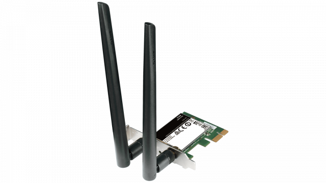 Безжична карта D-Link DWA-582, Dual band, AC 1200, 2.4/ 5GHz,  PCI Express