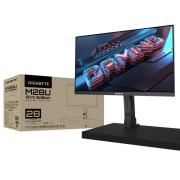 Геймърски монитор Gigabyte M28U, 28" ARM EDITION UHD 4K, SS IPS,144Hz 1ms, HDR400 със стойка