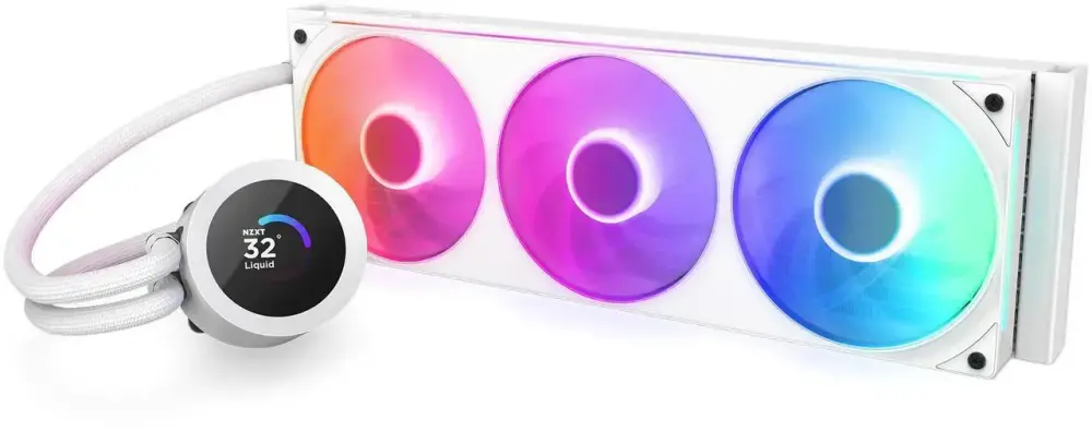 Охладител за процесор NZXT Kraken Plus 360 RGB LCD Display - White