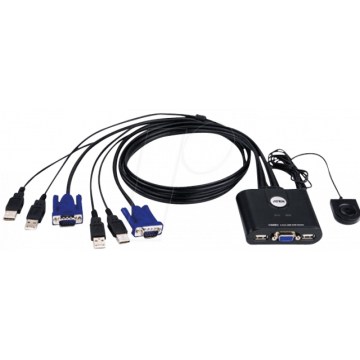 Превключвател KVM ATEN CS22U, 2x 1, USB