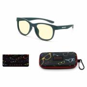Детски компютърни очила GUNNAR Rush Kids Small, Amber Natural, Зелен