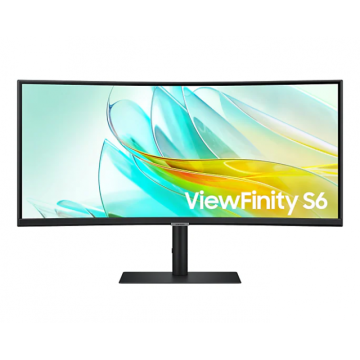 Монитор Samsung S65UC 34 inch, VA WQHD 3440 x 1440, 100Hz, 5 ms, HDR 10, FreeSync, USB-C, DisplayPort, HDMI, Черен