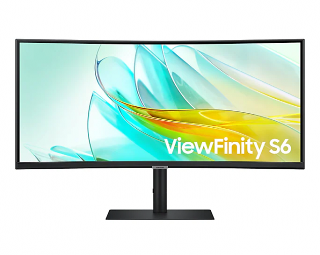 Монитор Samsung S65UC 34 inch, VA WQHD 3440 x 1440, 100Hz, 5 ms, HDR 10, FreeSync, USB-C, DisplayPort, HDMI, Черен