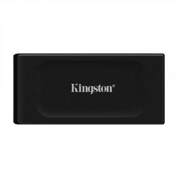 Външен SSD Kingston XS1000, 2TB, USB 3.2 Gen2 Type-C, Черен