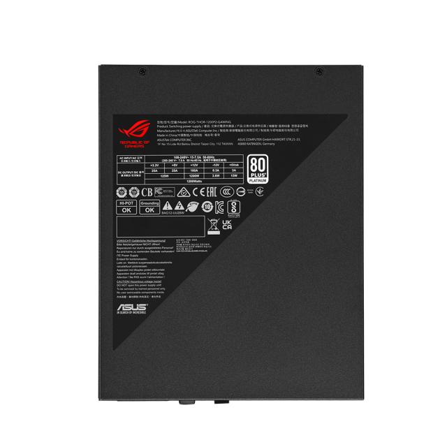 Захранващ блок ASUS ROG THOR 1200W Platinum II, 80+ Platinum PCIe 5.0 Ready