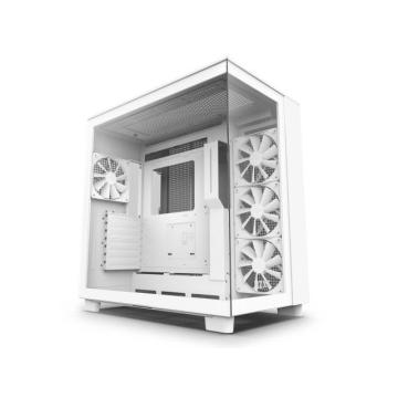 Кутия NZXT H9 Flow Matte White - Middle Tower