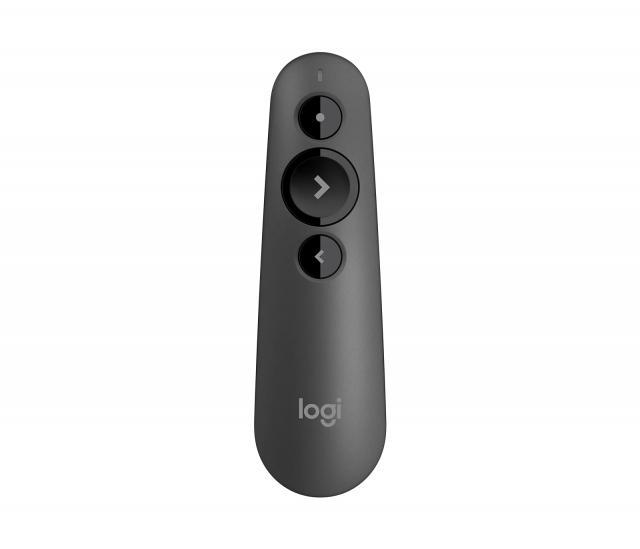 Безжичен презентер Logitech R500s, Bluetooth, 2.4 GHz Wireless, Черен