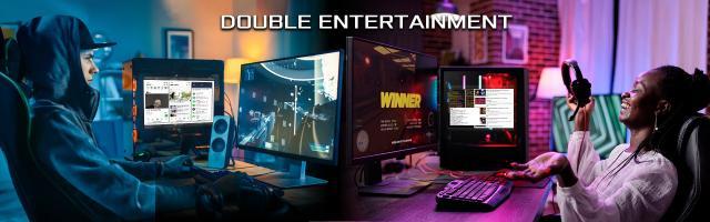 Допълнителен Екран ASRock 13.3" за монтаж на компютърна кутия, 1920 x 1080