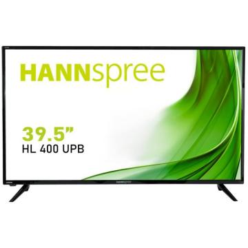 Монитор HANNSPREE HL400UPB, IPS, 39.5 inch, Wide, Full HD, D-Sub, HDMI, USB Media Player, Черен