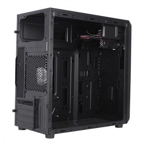 Кутия SPIRE SPT1413B + захранване 420W, Micro ATX / ITX, Черна