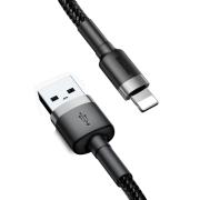 Кабел Baseus Cafule USB-A към Lightning, 1м, черен