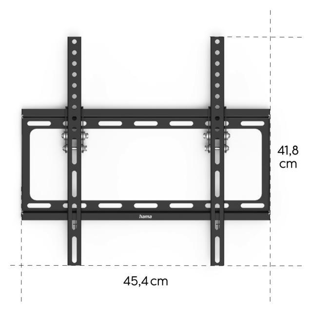 Стойка за TV Hama TILT, 191 см (75"), Черна