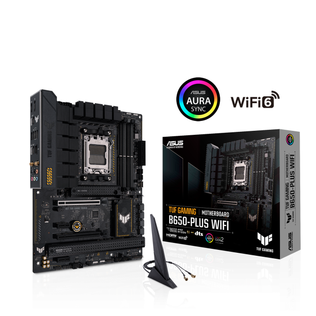 Дънна платка ASUS TUF GAMING B650-PLUS WIFI socket AM5, 4xDDR5 PCIe 4.0