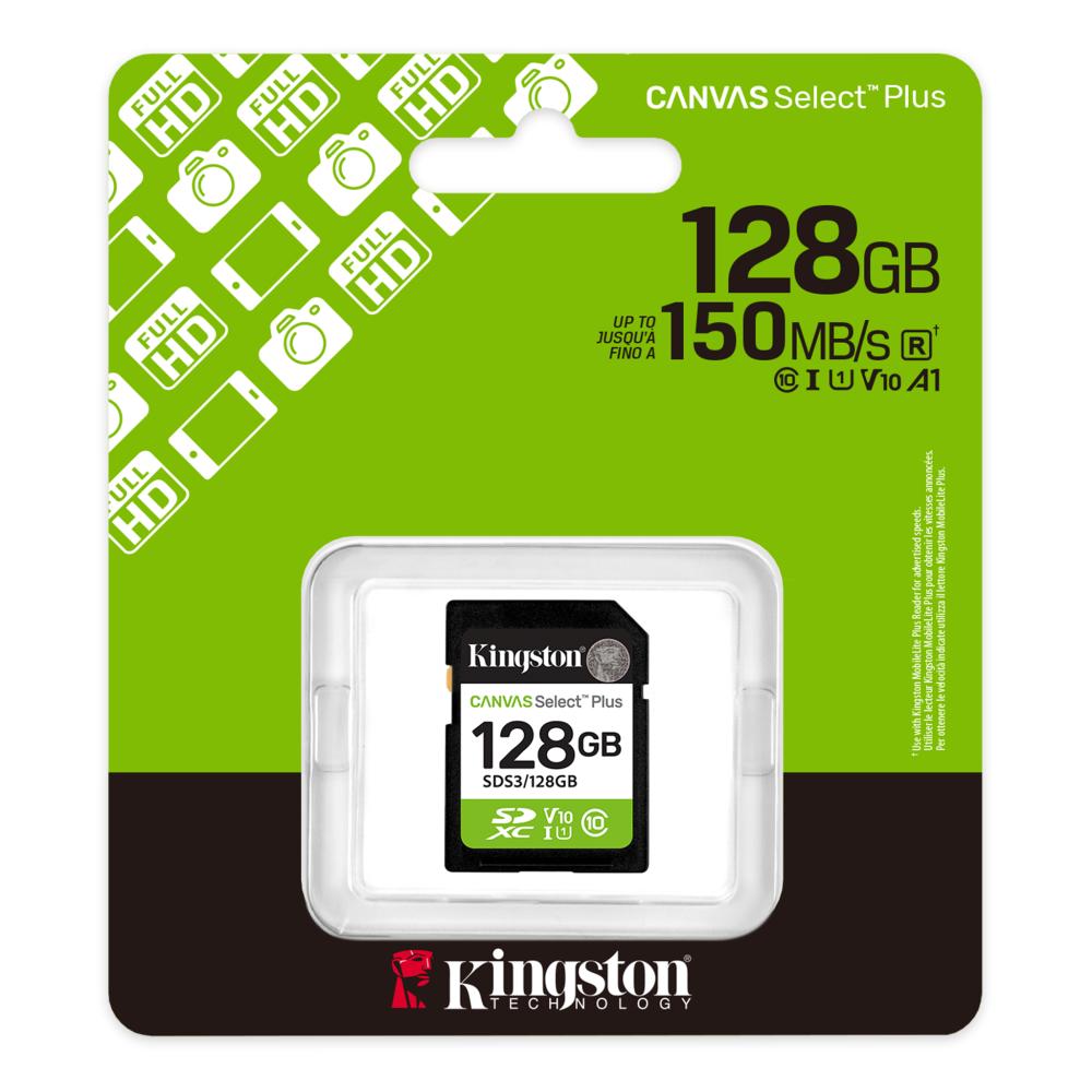 128G SD KINGST CANVAS SEL+ G3
