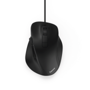 Оптична мишка HAMA MC-500, безшумна, USB, 800/1200/1600 dpi, 6 бутона, Черен, кабел 1.8 м