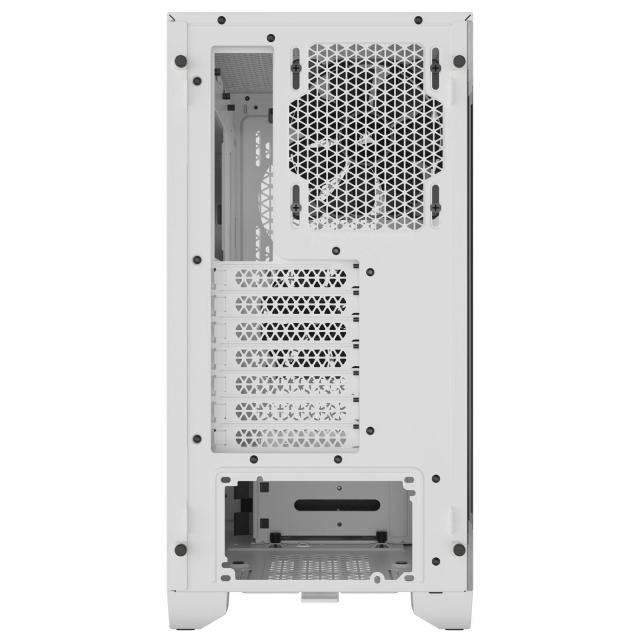 Кутия Corsair 3000D Airflow Mid Tower, Tempered Glass, Бял