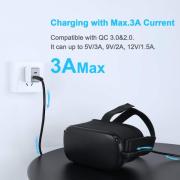 Кабел Fasgear USB-C - USB-A, USB 3.0, 5m за Oculus Quest