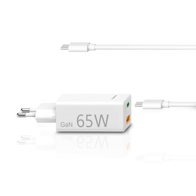 Универсално зарядно за лаптоп Hama USB-C, GaN, Power Del. (PD), 5-20V/65W