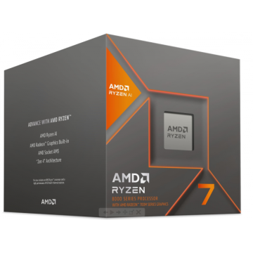 Процесор AMD RYZEN 7 8700G, 8-Core 4.2GHz (Up to 5.1GHz) 24MB Cache, 65W, AM5, BOX