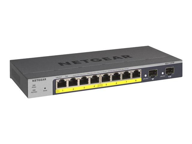 NETGEAR 10-Port Gb Smart Managed Pro Switch m. PoE
