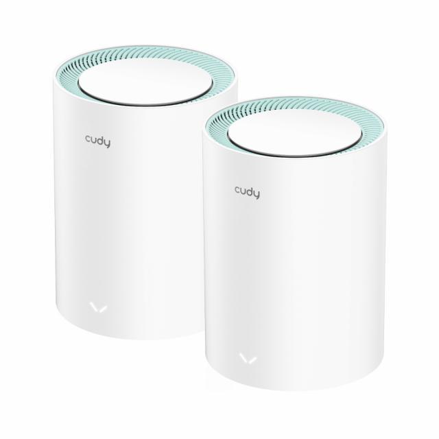 Безжична МESH система Cudy M1300, 2-броя, AC1200 Dual Band, 2.4/5 GHz, 300 -  867 Mbps